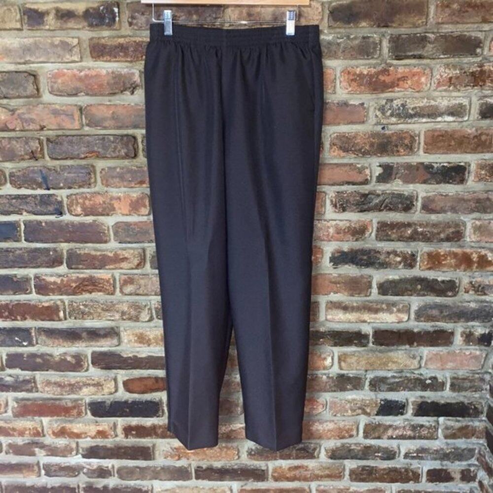 Donnkenny Classic Brown Pleated Dress Pants Chinos Women's Size 14P